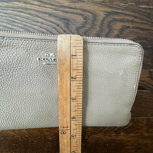 Coach 54051 Colorblock Pebbled Leather Double Zip Wallet Wristlet - Picture 10 of 10